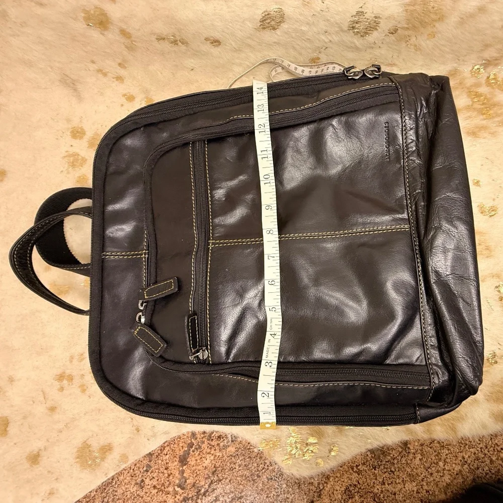 Jack Georges Voyager Backpack - Full-grain Buffalo Leather (Back also) - Black
